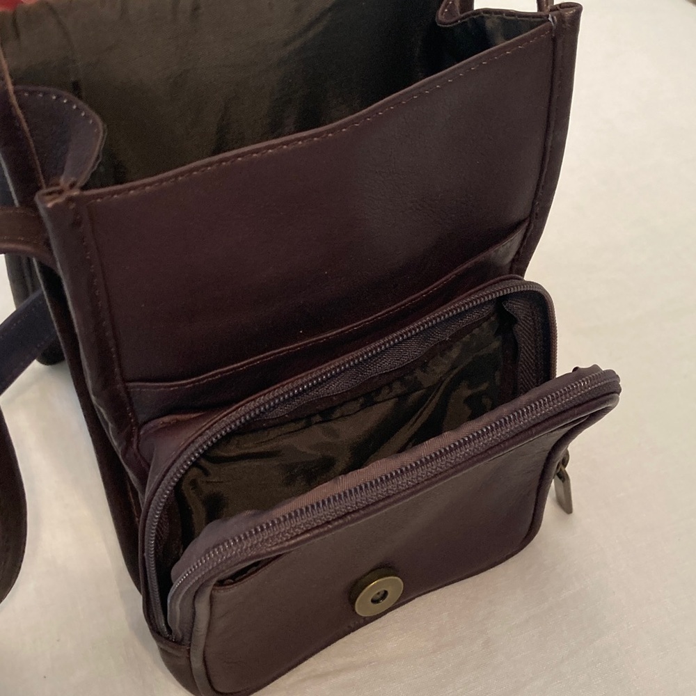 Romag Crossbody Brown buttery Leather Bag - Picture 7 of 17